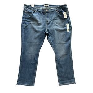 LEVI STRAUSS MID RISE STRAIGHT PLUS JEANS NWT SIZE 28 SHORT 30 LONG